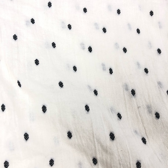 H&M Blouse Women's L White w/ Black Diamond Detail. - Picture 5 of 6